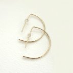 Joobee : Boucles d'oreilles demi créoles Iris de Sissi 100Fils