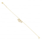 Joobee : bracelet petites pampilles rondes Iniziali de Amoodz