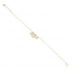 Joobee : bracelet petites pampilles rondes Iniziali de Amoodz
