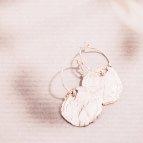 Joobee : Boucles d'oreilles mini créoles médaille martelée Fès de Anna Sottilotta