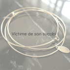 Joobee : bracelet jonc 3 fils Hati de Sissi 100Fils portés