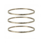 Joobee : Bracelet 3 joncs métal argenté de Helles par 3