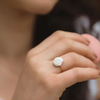 Bague fleur Rose