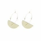 Joobee : boucles d'oreilles mini créoles demi-lune Luna de Amoodz