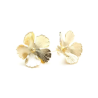 Boucles d'oreilles puces fleurs Orphée