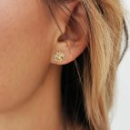 Joobee : Boucles d'oreilles puces fleur Nola de Constance L