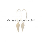 Joobee : Boucles d'oreilles créoles pendentif losange Léo de Stella Mai
