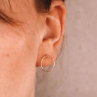 Boucles d'oreilles mini créoles Orion