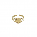 Joobee : bague dorée à l'or fin June de Constance L