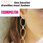Joobee : boucles d'oreilles Sophia de Elis Paris vu dans la presse