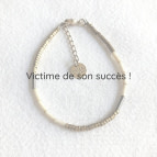 Joobee : Bracelet perles en laiton Pinko de Maison Clairon