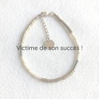 Joobee : Bracelet perles en laiton Pinko de Maison Clairon