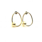Joobee : Boucles d'oreilles ovales Neptune de elis Paris