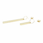 Joobee : Boucles d'oreilles pendantes asymétriques Ingots de Amoodz