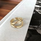 Joobee : bague de créateur Kiss de 4 Crosses