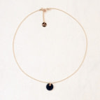 Joobee : collier pendentif nacre Bubinga noir de Maison Clairon