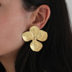 Boucles d'oreilles fleurs larges Amalia - sur commande