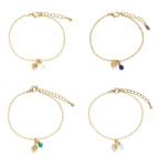 Joobee : Bracelet breloques lapis lazuli Donna