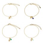 Joobee : Bracelet breloques lapis lazuli Donna