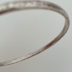 Bracelet jonc métal argenté