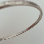 Bracelet jonc métal argenté