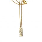 Joobee : Collier plaque or martelé Seja de Stella Mai