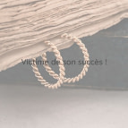 Boucles d'oreilles créoles tressées Liane de Un de Ces Quatre