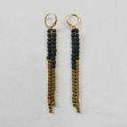 Joobee : Boucles d'oreilles pendantes perles bois Jarana de Maison Clairon