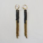 Joobee : Boucles d'oreilles pendantes perles bois Jarana de Maison Clairon