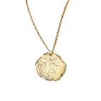 Joobee : collier Médaille or martelé Fès de Anna Sottilotta