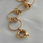 Bracelet gros anneaux Marine de Un de Ces Quatre