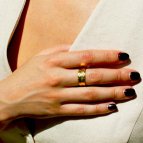 Bague martelée Satis - sur commande