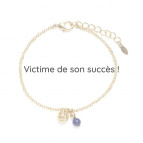 Joobee : Bracelet breloques lapis lazuli Donna
