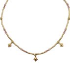 Joobee : collier perles labradorite Fès rose de Petite Madame