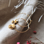 Boucles d'oreilles créoles Rê