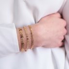 Joobee : bracelet maille épis Vanille de Constance L porté
