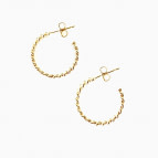 Boucles d'oreilles créoles tressées Liane de Un de Ces Quatre