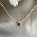 Joobee : collier pendentif cristal noir Jaïpur de Stella Mai
