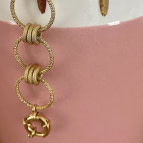Bracelet gros anneaux Marine de Un de Ces Quatre