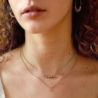 Joobee : collier pierre de lune Flora Palmy de Anna Sottilotta