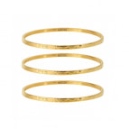 Joobee : Bracelet 3 joncs métal doré de Helles