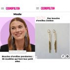Joobee : Boucles d'oreilles pendantes perles bois Jarana de Maison Clairon vu dans la presse