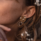 Joobee : boucles d'oreilles pendantes soleil Eos de Un de Ces Quatre portées