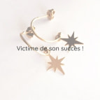 Joobee : boucles d'oreilles mini créoles étoile de Léone