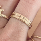 Bague anneau Canage de Un de Ces Quatre portée
