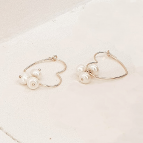 Joobee : boucles d'oreilles Coeur de perles de Gisel b.