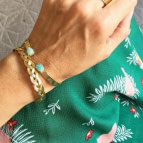 Joobee : Bracelet jonc tressé de Aurélie Joliff porté
