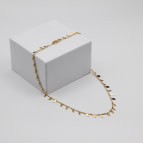 Joobee : collier pampilles dorées Elsa de 4 Crosses