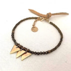 Joobee : bracelet perles pyrite Delta de By Fleur de Jade