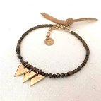 Joobee : bracelet perles pyrite Delta de By Fleur de Jade